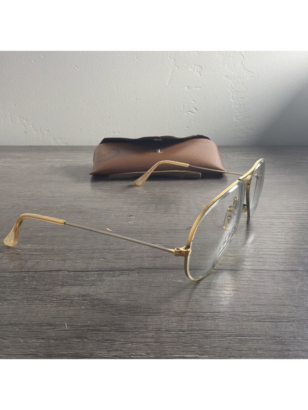 Vintage B&L Ray-Ban 62[]14mm Pilot Aviator Sunglasses with Case FRAMES ONLY